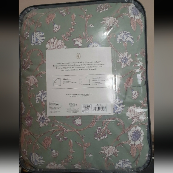 New Threshold Boho reversible printed comforter & sham set Full/Queen - Picture 3 of 12